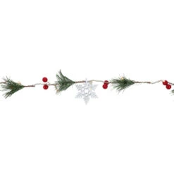 Northlight Pre-Lit B/O Pine, Berry And Snowflake Christmas Garland - 6' - Warm White LED Lights 15 Northlight Pre-Lit B/O Pine, Berry And Snowflake Christmas Garland - 6' - Warm White LED Lights -Festival northlight hc94498 2new 74810.1680607688