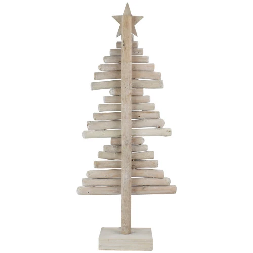 Northlight Rustic Wooden Christmas Tree With Star Decoration - 25.5" 7 Northlight Rustic Wooden Christmas Tree With Star Decoration - 25.5" - Image 5