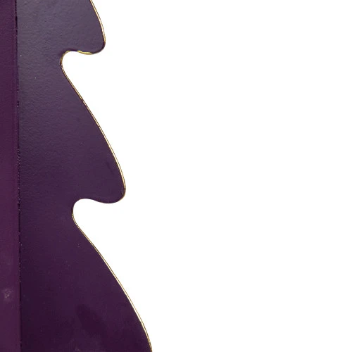 Northlight Triangular Christmas Tree With Curved Edges Decoration - 12" - Purple 6 Northlight Triangular Christmas Tree With Curved Edges Decoration - 12" - Purple - Image 4