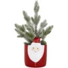 Northlight Mini Frosted Artificial Christmas Tree In Santa Pot - 14.75" - Unlit -Festival northlight hn95103 01 42701.1702402353