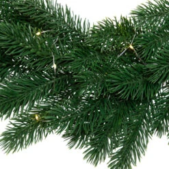Northlight Pre-Lit Battery Operated Lush Pine Artificial Christmas Wreath - 24" - Clear Lights -Festival northlight hn96791 03 01082.1726712132