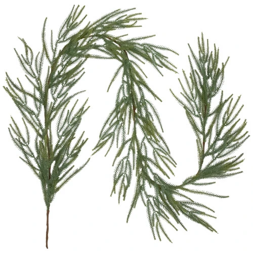 Northlight Norfolk Pine Artificial Christmas Garland - 7' - Unlit 4 Northlight Norfolk Pine Artificial Christmas Garland - 7' - Unlit - Image 2