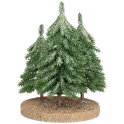 Northlight Icy Downswept Pine Trio Of Trees Christmas Decoration - 8" - Unlit -Festival northlight hn96809 02 1 89459.1727317577