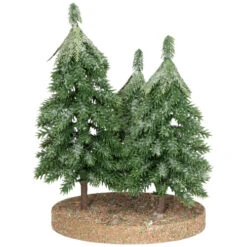 Northlight Icy Downswept Pine Trio Of Trees Christmas Decoration - 8" - Unlit -Festival northlight hn96809 03 1 72071.1727317577
