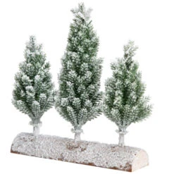 Northlight Frosted Pine Tree Trio Christmas Decoration - 8" - Unlit 12 Northlight Frosted Pine Tree Trio Christmas Decoration - 8" - Unlit -Festival northlight hn96810 03 71181.1727317572