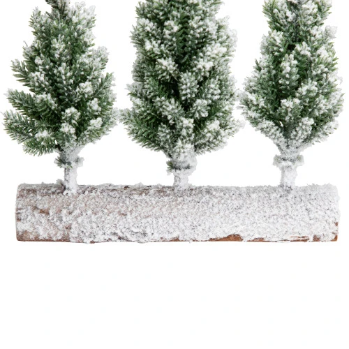 Northlight Frosted Pine Tree Trio Christmas Decoration - 8" - Unlit 9 Northlight Frosted Pine Tree Trio Christmas Decoration - 8" - Unlit - Image 7