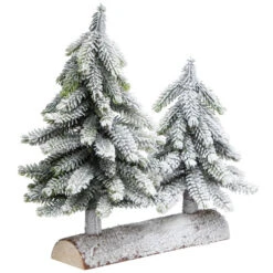 Northlight Frosted Pine Tree Duo Christmas Decoration - 12" - Unlit 10 Northlight Frosted Pine Tree Duo Christmas Decoration - 12" - Unlit -Festival northlight hn97261 02 34962.1727317573