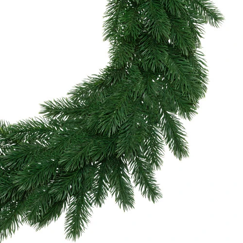 Northlight Evergreen Pine Artificial Christmas Wreath - 24" - Unlit 5 Northlight Evergreen Pine Artificial Christmas Wreath - 24" - Unlit - Image 3