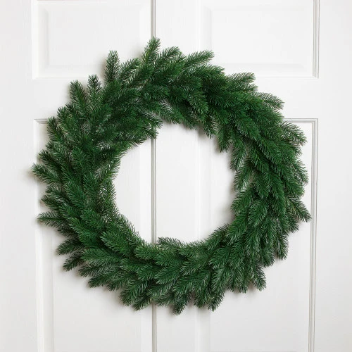 Northlight Evergreen Pine Artificial Christmas Wreath - 24" - Unlit 3 Northlight Evergreen Pine Artificial Christmas Wreath - 24" - Unlit