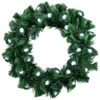 Northlight Pre-Lit Color Changing Fiber Optic Globe Lights Artificial Christmas Wreath, 12-Inch -Festival northlight j92347 1 07640.1666434339