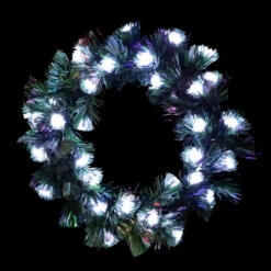 Northlight Pre-Lit Color Changing Fiber Optic Globe Lights Artificial Christmas Wreath, 12-Inch -Festival northlight j92347 on20black20copy 41440.1668068475