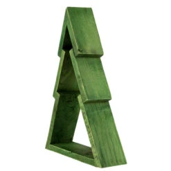 Northlight Geometric Wooden Christmas Tree Display - 9.5" - Green -Festival northlight ja93333 3 59544.1669970845