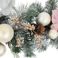 Northlight 6' Pink Floral And Ball Ornament Frosted Pine Artificial Christmas Garland 17 Northlight 6' Pink Floral And Ball Ornament Frosted Pine Artificial Christmas Garland -Festival northlight jy99525 4 76741.1701796958