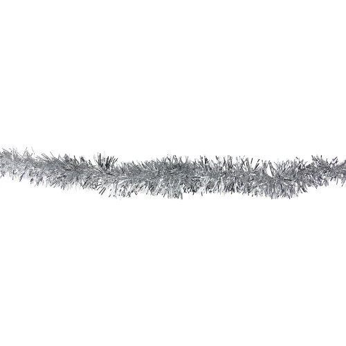 Northlight 50' X 2.25" Silver Tinsel Artificial Christmas Garland - Unlit 4 Northlight 50' X 2.25" Silver Tinsel Artificial Christmas Garland - Unlit - Image 2