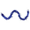 Northlight 50' Lavish Blue And Silver Snowflakes Christmas Tinsel Garland - Unlit -Festival northlight k00367 63206.1665611928