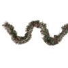 Northlight Wide Cut Shiny Tinsel Christmas Garland - 50' X 4" - Silver, Red And Green - Unlit