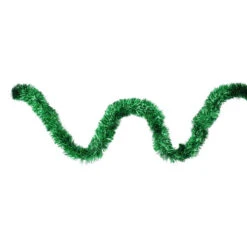 Northlight 12' Traditional Green Christmas Tinsel Garland - Unlit