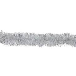 Northlight 12' X 2.25" Shiny Silver Snowblush Christmas Garland - Unlit