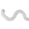 Northlight 12' X 3" Iridescent And Snowblush Wide Cut Tinsel Christmas Garland - Unlit -Festival northlight k15318 78054.1604110075