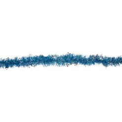 Northlight 12' X 3" Sky Blue And Silver Snowflakes Christmas Tinsel Garland - Unlit -Festival northlight k15322 2updater 30483.1667339342