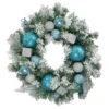 Northlight Flocked Pine With Glitter Ornaments Artificial Christmas Wreath - 24" - Unlit 1 Northlight Flocked Pine With Glitter Ornaments Artificial Christmas Wreath - 24" - Unlit -Festival northlight kji82572 updated2022 87686.1665087477