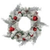 Northlight Heavily Flocked Pine With Ornaments Artificial Christmas Wreath - 24" - Unlit -Festival northlight kji 85778 1 updated2022 36268.1665610746