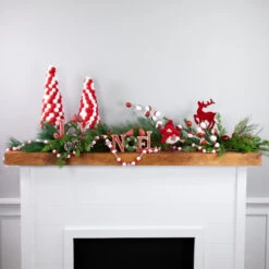 Northlight 6' Red And White Frosted Peppermint Candy Christmas Garland, Unlit -Festival northlight lk267742c20nl005622c20tr950202c20tr950222c20dw94207 tr95023 styled 14236.1700586252