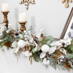 Northlight Mixed Winter Foliage Artificial Christmas Garland- 6' X 8" - Unlit -Festival northlight ll94325 styled 03 06391.1726019804