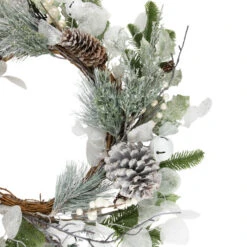 Northlight Artificial Mixed Foliage With Pine Cones Christmas Wreath, 28-Inch, Unlit -Festival northlight ll94344 2 30879.1672996998