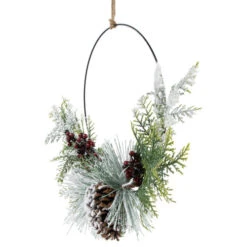 Northlight Frosted Mixed Foliage With Berries And Pinecone Artificial Christmas Wreath, 16-Inch, Unlit 12 Northlight Frosted Mixed Foliage With Berries And Pinecone Artificial Christmas Wreath, 16-Inch, Unlit -Festival northlight ll94348 3 43543.1671786414