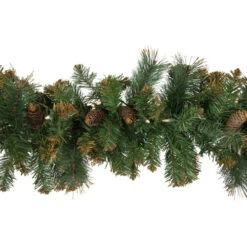 Northlight Pre-Lit Yorkville Pine Artificial Christmas Garland - 9' X 10" - Clear Lights -Festival northlight m84276 2 62345.1668587292