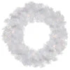 Northlight Pre-Lit Pine Artificial Christmas Wreath - 24" - White - Clear Lights 1 Northlight Pre-Lit Pine Artificial Christmas Wreath - 24" - White - Clear Lights -Festival northlight m88639 1 77177.1658863595