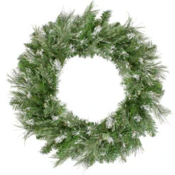 Northlight Snow Mountain Pine Artificial Christmas Wreath - 24" - Unlit