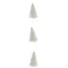 Northlight LED Lighted Battery Operated White Mini Sisal Tree Christmas Garland - 6.5' - Warm White Lights