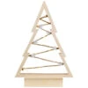 Northlight Lighted Wooden Christmas Tree With Stars Decoration - 11"