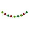 Northlight Pom Pom Christmas Garland - 4' X 2" - Green And Red - Unlit 1 Northlight Pom Pom Christmas Garland - 4' X 2" - Green And Red - Unlit -Festival northlight nj95158 01 02458.1694620033