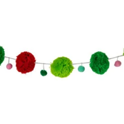 Northlight Pom Pom Christmas Garland - 4' X 2" - Green And Red - Unlit 14 Northlight Pom Pom Christmas Garland - 4' X 2" - Green And Red - Unlit -Festival northlight nj95158 02 77021.1695744024