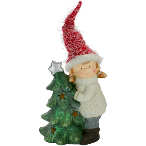 Northlight Smiling Girl Hugging A Star Tree Christmas Figure - 30" 3 Northlight Smiling Girl Hugging A Star Tree Christmas Figure - 30"