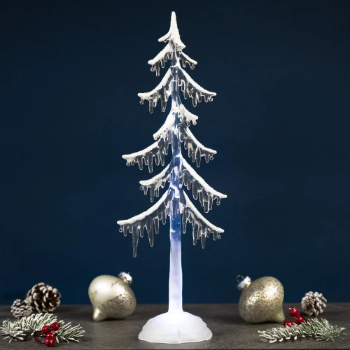 Northlight LED Lighted Acrylic Icicle Tree Christmas Decoration - 18" 3 Northlight LED Lighted Acrylic Icicle Tree Christmas Decoration - 18"