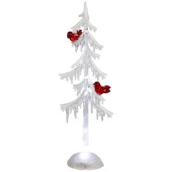 Northlight LED Lighted Acrylic Icicle Tree With Cardinals Christmas Decoration - 14" 13 Northlight LED Lighted Acrylic Icicle Tree With Cardinals Christmas Decoration - 14" -Festival northlight rp97068 03 70843.1726279103