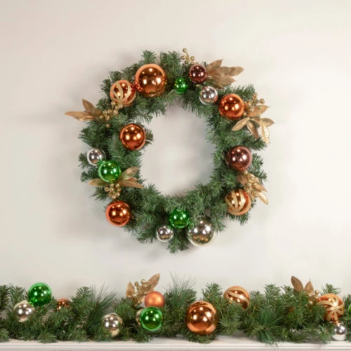 Northlight Mixed Artificial Foliage With Ornaments Christmas Garland - 6' X 12'' - Unlit 4 Northlight Mixed Artificial Foliage With Ornaments Christmas Garland - 6' X 12'' - Unlit - Image 2