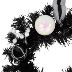 Northlight Pre-Lit Battery Operated Black Pine Christmas Wreath - 16" - Cool White LED Lights 15 Northlight Pre-Lit Battery Operated Black Pine Christmas Wreath - 16" - Cool White LED Lights -Festival northlight s92630 5 93322.1684414651