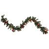 Northlight Pre-Lit Battery Operated Decorated Pine Christmas Garland - 6' X 8" - Warm White LED Lights -Festival northlight s92638 updated 60943.1653153104