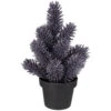 Northlight Potted Metallic Glitter Artificial Mini Pine Christmas Tree - 8.5" - Unlit -Festival northlight sf89178 1 sample 26106.1601169974