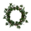 Northlight Pine Needle And Silver Ball Ornament Artificial Christmas Wreath, 12-Inch, Unlit -Festival northlight sh93296 1 95034.1646182850