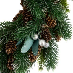 Northlight Green Pine, Pinecone With Berries Artificial Christmas Wreath, 14", Unlit -Festival northlight sh94267 3 41929.1709320416