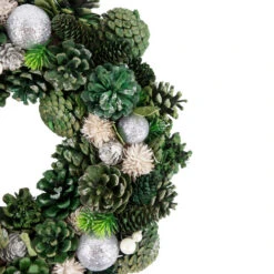Northlight Green Pinecone And Foliage Artificial Christmas Wreath, 14-Inch, Unlit -Festival northlight sh94272 2 41457.1709320416