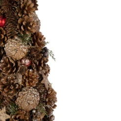 Northlight Pinecone, Berry And Star Cutouts Christmas Cone Tree Decoration - 17" -Festival northlight sh94274 2 75747.1667981944