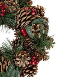 Northlight Green Mixed Foliage And Apple Artificial Christmas Wreath, 13.75-Inch, Unlit 8 Northlight Green Mixed Foliage And Apple Artificial Christmas Wreath, 13.75-Inch, Unlit -Festival northlight sh94277 2new 02052.1709320415