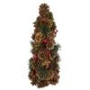 Northlight Pine Cone, Pine Needle And Berries Christmas Tree Decoration - 19"